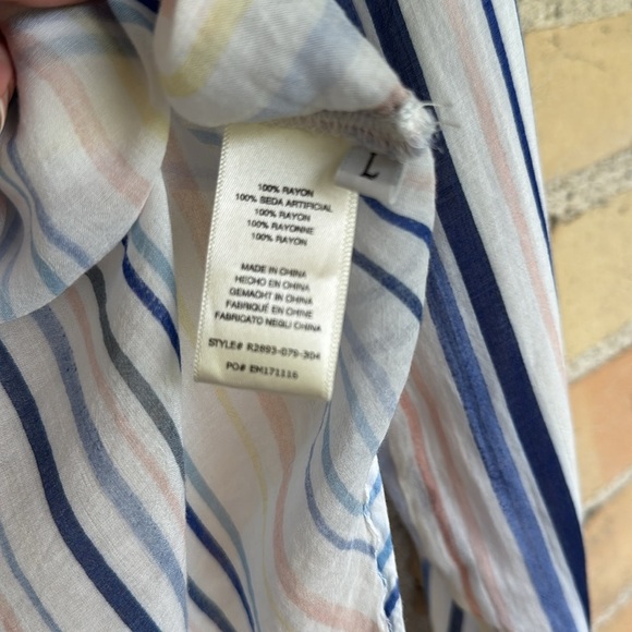 Anthropologie Cloth & Stone Striped Button-Up Shirt - Picture 3 of 4